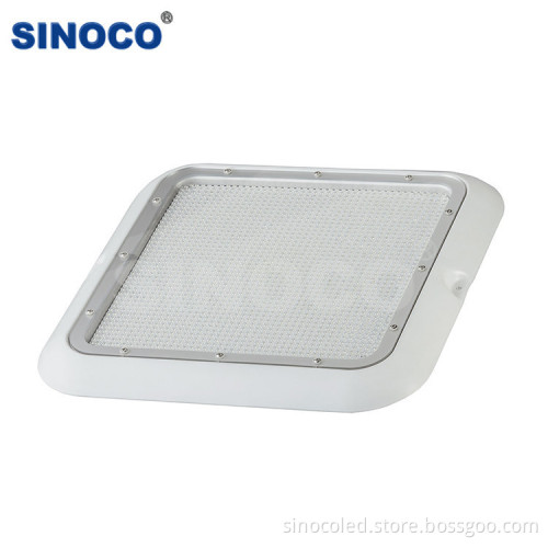 Aluminum LED Gas Station Lamps with Motion Sensor, IP65 Explosion-Proof, E40 Base - 5 Year Warranty